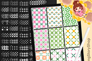 Procreate Floral Geometric Seamless, a Brush Add-On by DrawingStoryShop (Thumbnail 1 of 6)