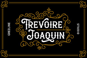 Trevoire Joaquin - Vintage Font