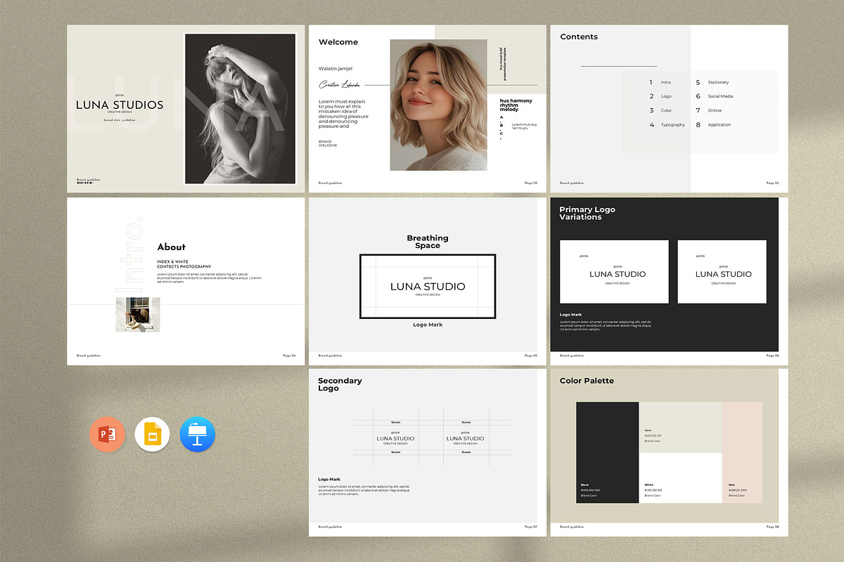 Mini Brand Guideline Kit, a Brochure Template by Aura Agency (Photo 7 of 8)