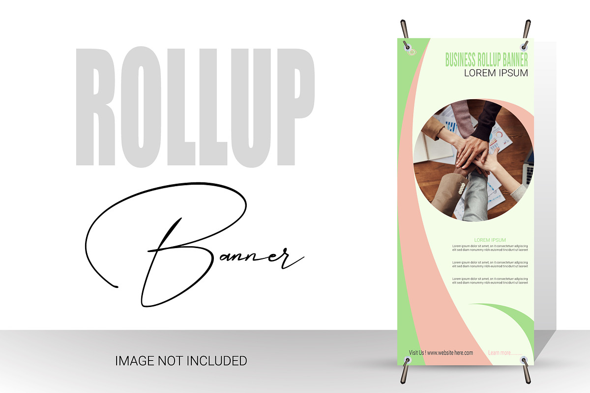 Business Agency Roll-Up Banner Set, a Poster Template by hkmonir (Photo 3 of 3)