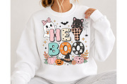 Hey Boo Retro Halloween PNG, a Seasonal Illustration by DreamCafeArt (Thumbnail 4 of 7)