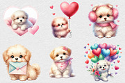 Whimsical Valentine Fluffy Dog, an Illustration by DreamCafeArt (Thumbnail 6 of 7)