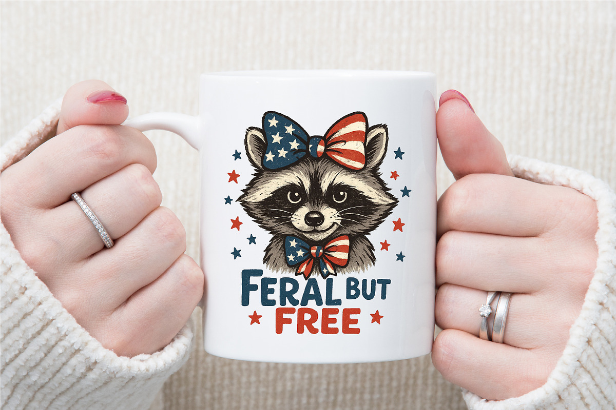 Feral but Free Raccoon 4th of July P, an Illustration by Sublimation Artist (Photo 8 of 9)