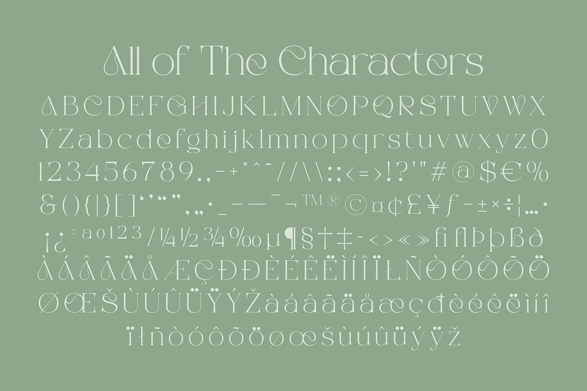 CS Sage – Art Nouveau Font, a Serif Font by Craft Supply Co. (Photo 8 of 8)