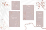 Pink Pearl wedding illustrations, an Invitation Template by L- design studio (Thumbnail 6 of 9)
