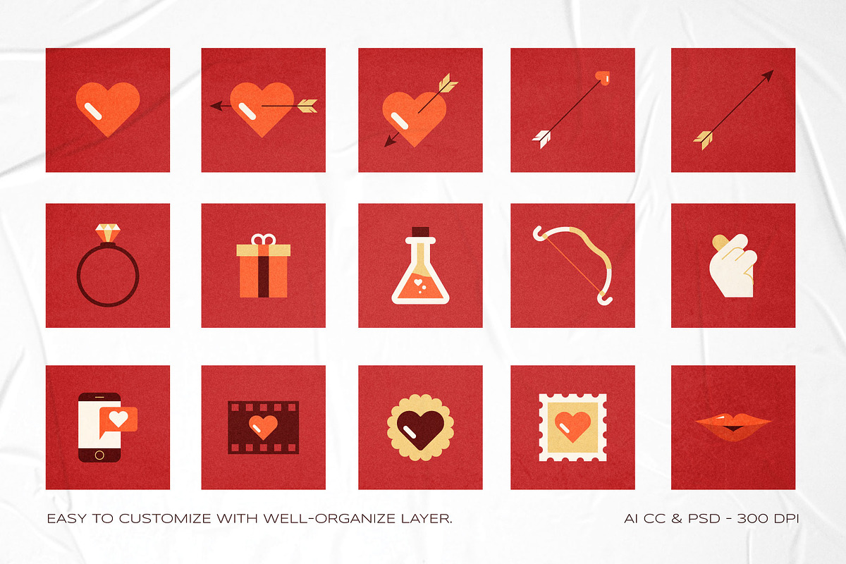 Valentine’s Day Illustration Set, an Object Graphic by The Good Store (Photo 2 of 8)