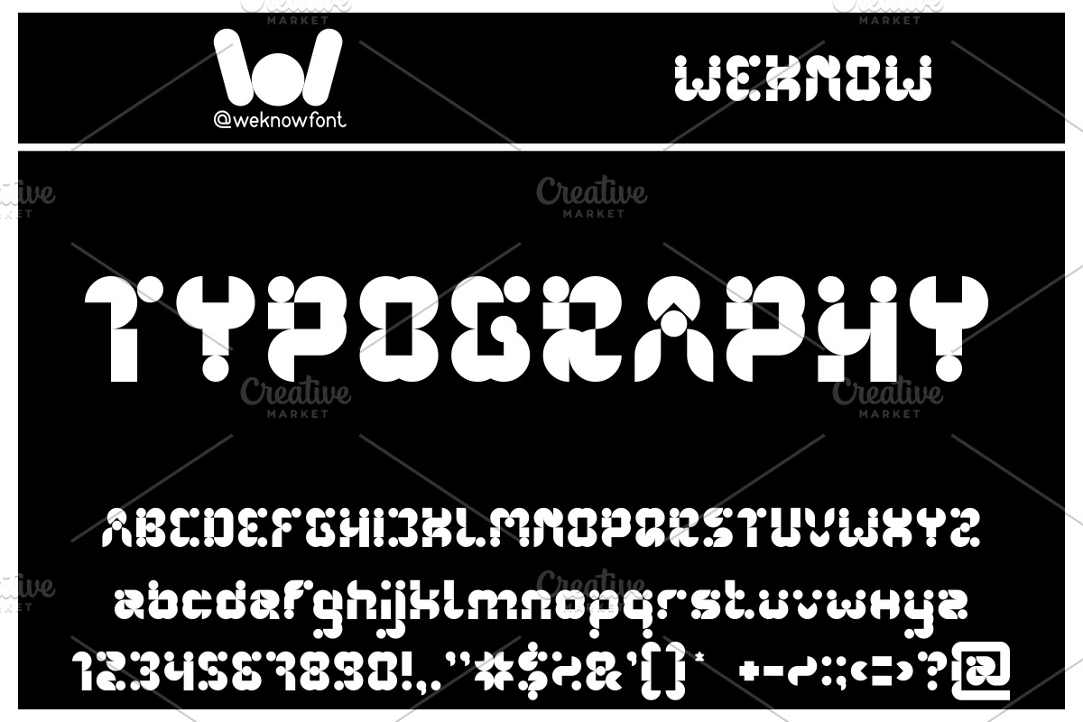logotype Alphabet font, a Font by weknow (Photo 4 of 5)