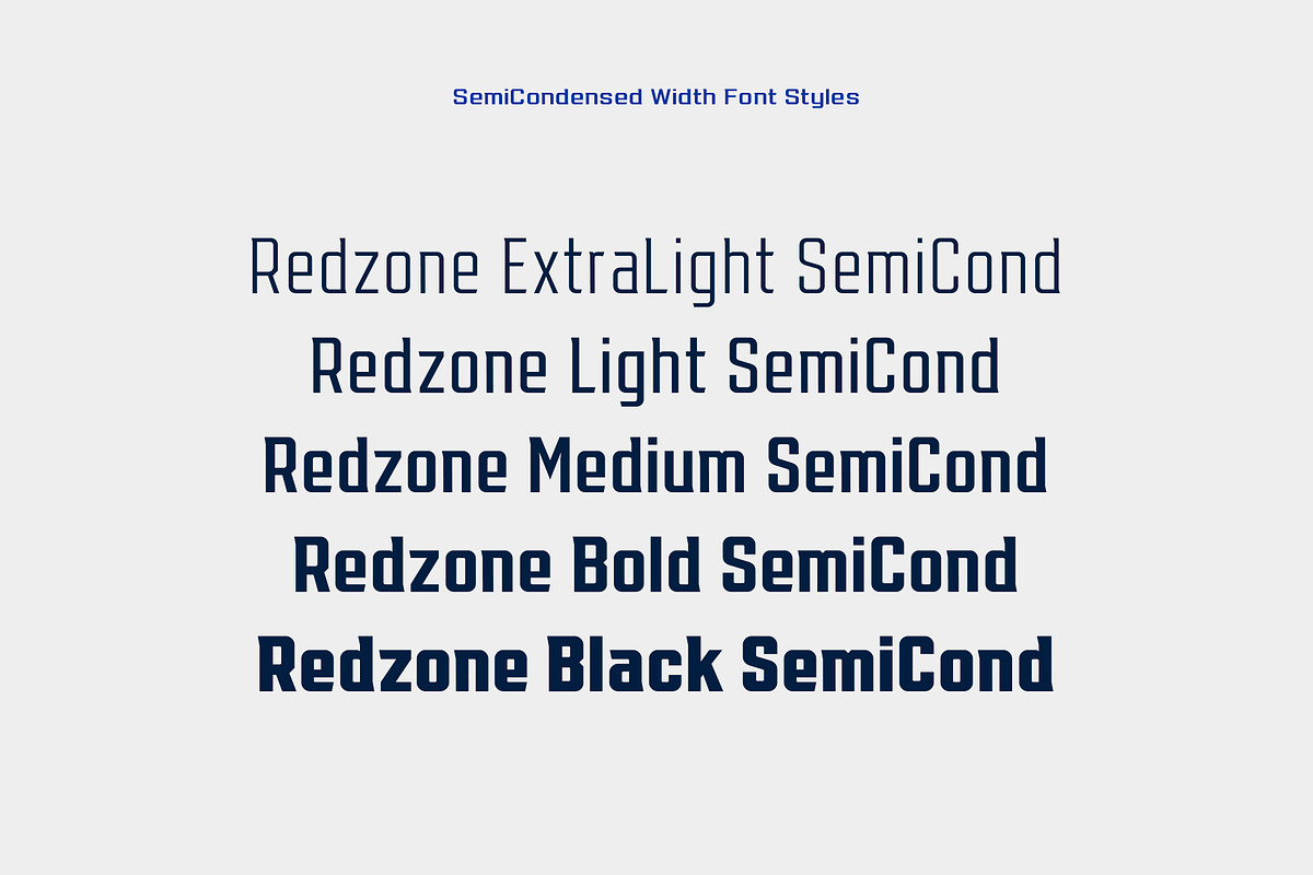 Redzone Display – SemiCondensed, a Font by VarsityType® (Photo 3 of 10)