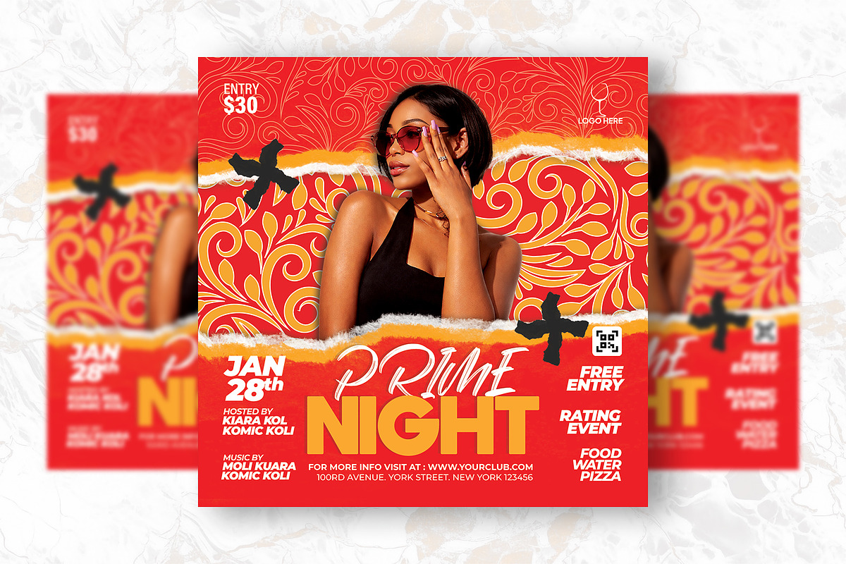 Prime night party flyer Design, a Flyer Template by Shajib Shikder (Photo 2 of 2)