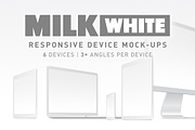 Milk - White Responsive Mockups, a Mockup by Rex Rainey (Thumbnail 1 of 3)