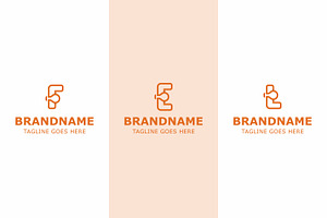 Letter F E T Bulb Modern Logo Set, a Branding & Logo Template by Pray Art Design Studio