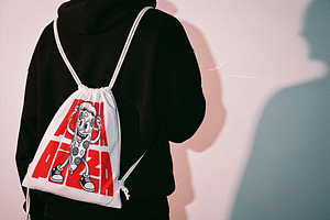 Drawstring Bag Mockup, a Product Mockup by Designer Dude
