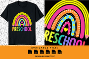 Preschool kindergarten rainbow SVG, an Education Illustration by Vignette.IT (Thumbnail 1 of 3)