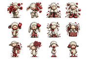 Cute spring lamb clipart, an Illustration by SinaCreation (Thumbnail 2 of 11)