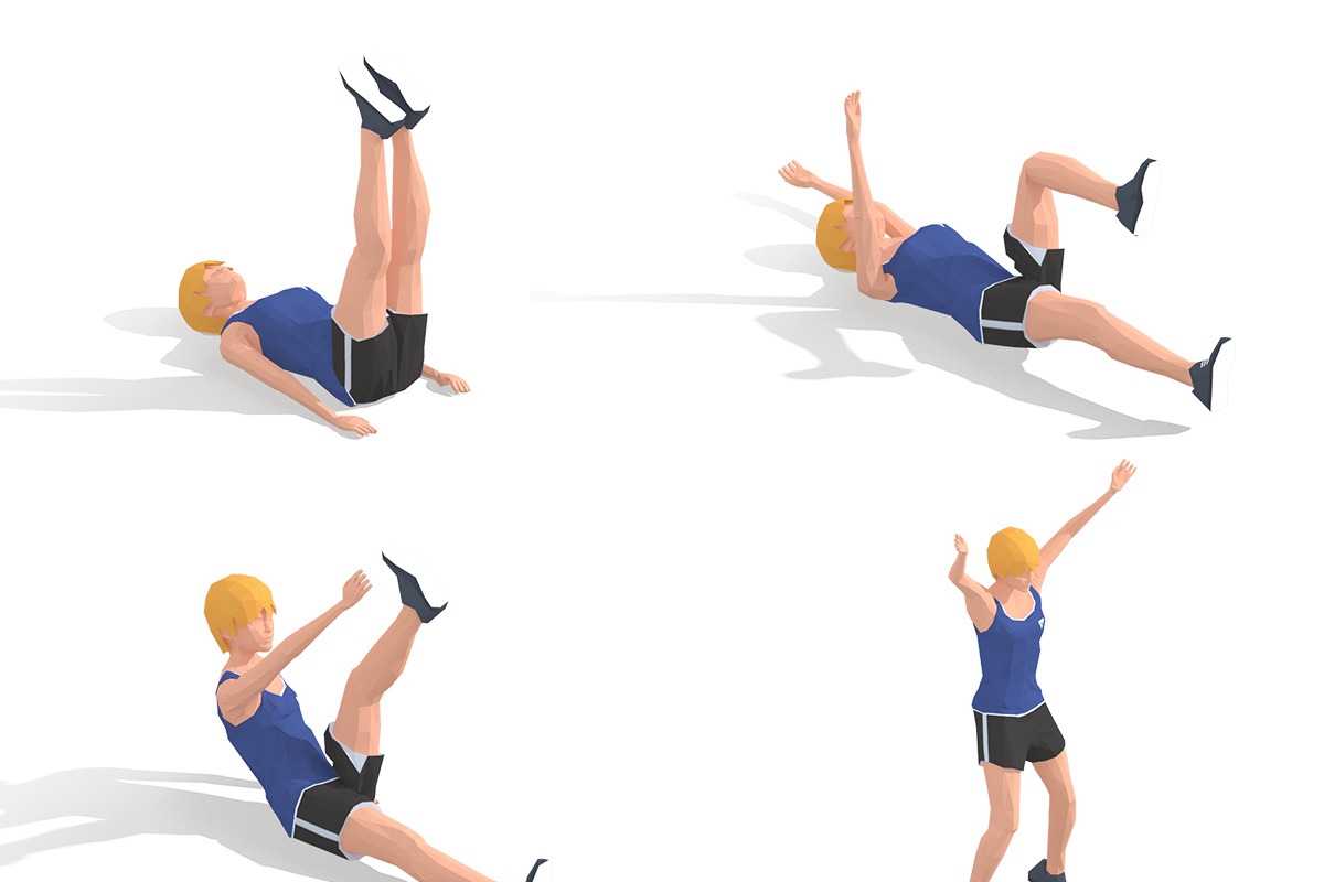 Exercise Animations Bundle Woman, a Characters & Person 3D Model by Daniel Mikulik (Photo 7 of 14)