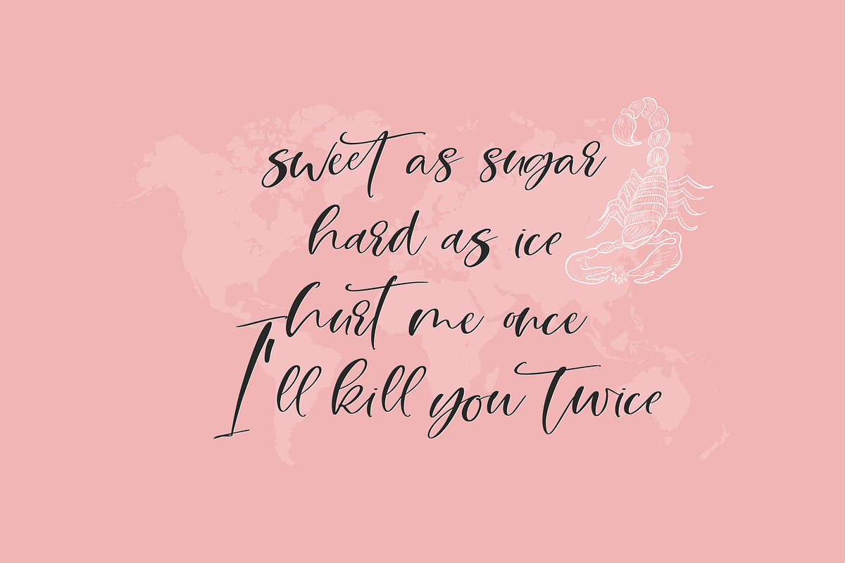 Breathe Me Script font preview 8