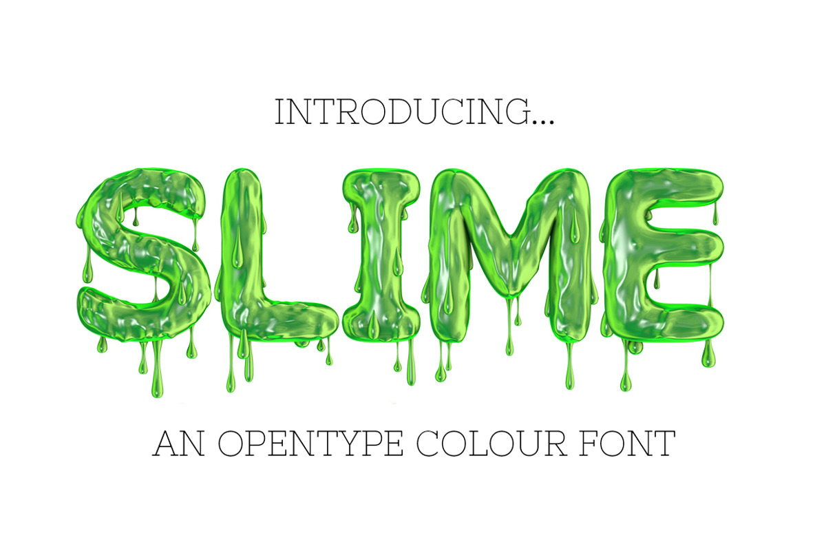 SLIME - OTF font & pngs