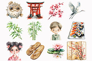 Japanese Clipart, an Illustration by Design Market (Thumbnail 3 of 5)