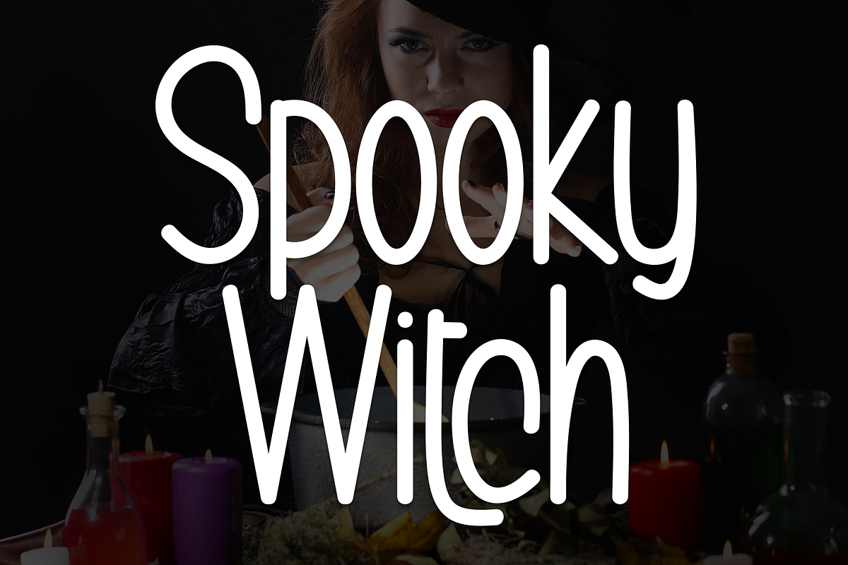 Spooky Witch | Script Font, a Script Font by Scratchones (Photo 1 of 8)