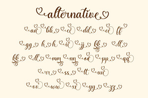 Romantic Dates - Love Font