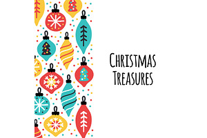 Cute Christmas Treasures Background