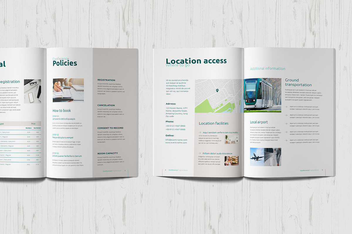 Conference Agenda Template, a Templates & Theme by Sabin (Photo 4 of 9)