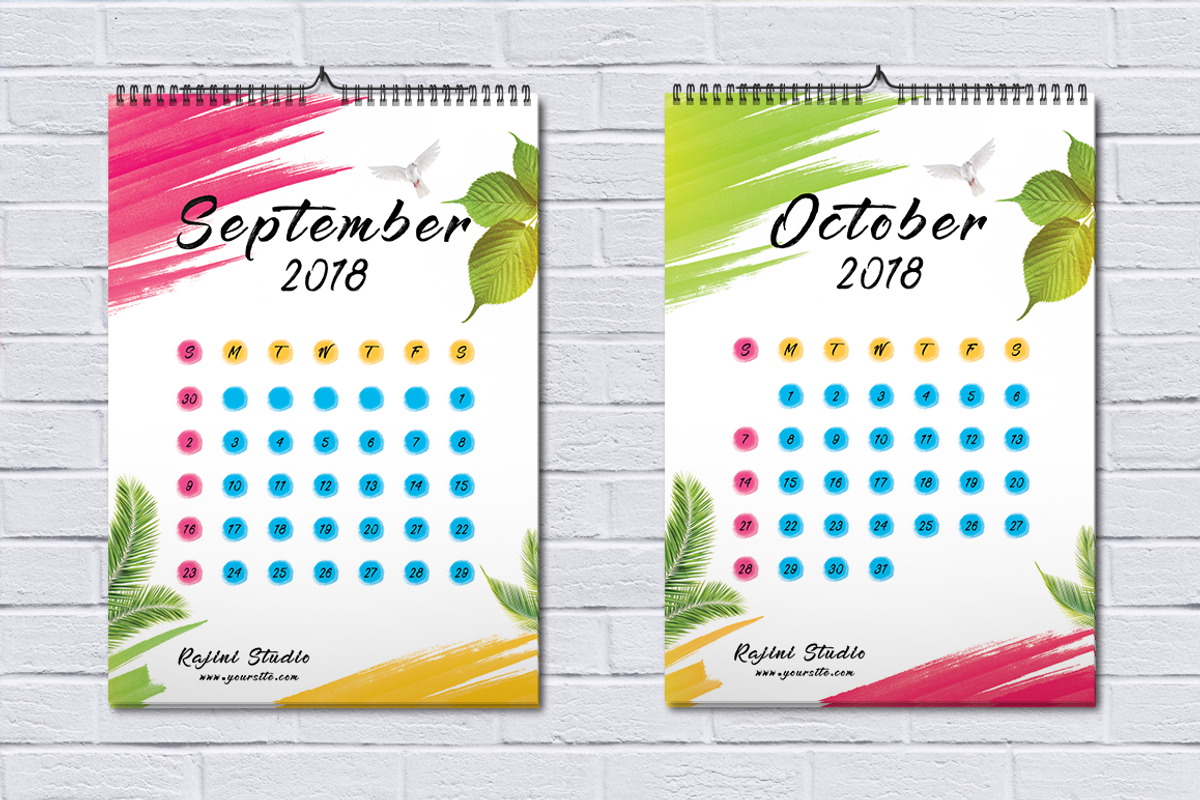 Calendar 2018, a Stationery Template by Jaisivakumar (Photo 7 of 9)