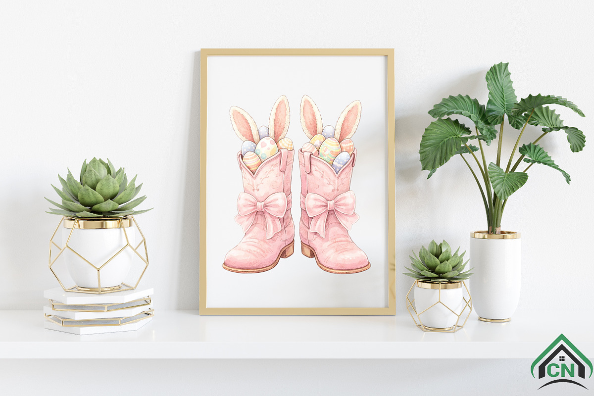 Cowboy Boots Easter Coquette png, an Illustration by Craft Nest (Photo 6 of 6)