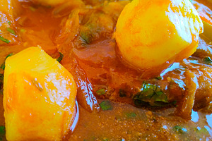 Home-style beef stew with potatoes, a Food & Drink Photo by DanFLCreativo