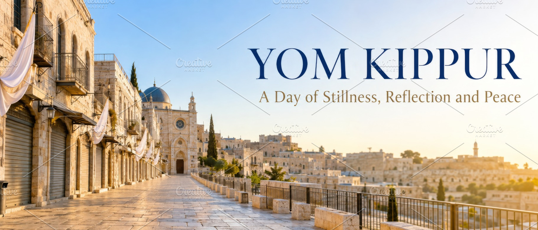 Yom Kippur observance in historic ci, a Photo by Dvoevnore photos