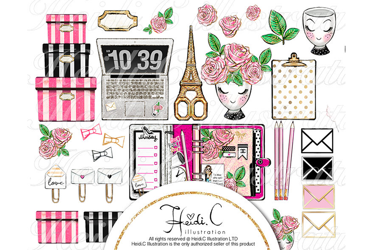 Office Supplies, a Work Illustration by HeidiCIllustration (Photo 2 of 3)
