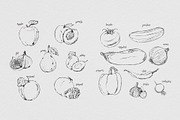 Collection of fruits & vegetables, a Templates & Theme by Indie Khisa (Thumbnail 4 of 10)