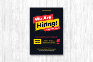 We Are Hiring Flyer Template