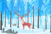 Vector winterland collection, an Animal Illustration by SHMEL_Studio (Thumbnail 2 of 10)