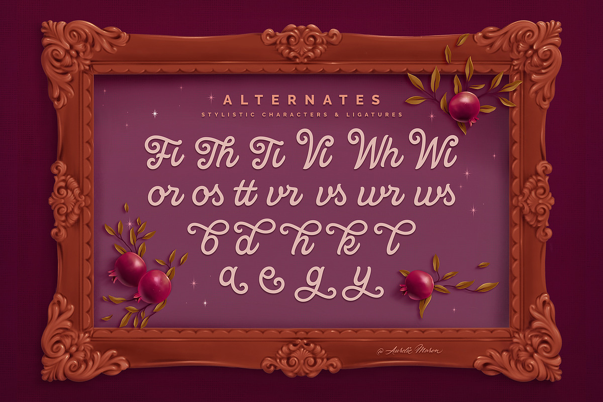 Parfums Perdus Romantic Font Duo, a Font by Aurelie Maron (Photo 5 of 12)