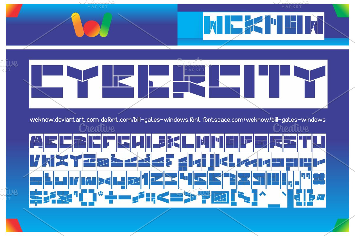 bill gates windows font preview 6