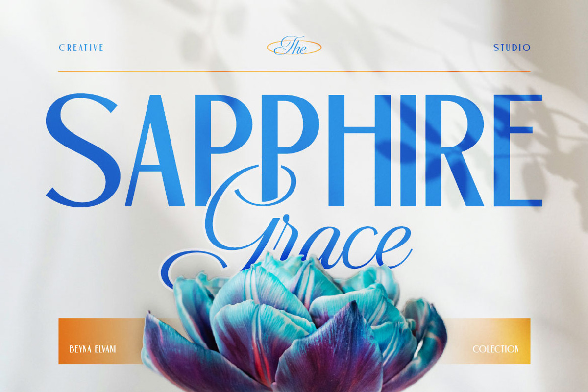 Beyna Elvani - Elegant Sans & Script, a Script Font by Burntilldead (Photo 3 of 12)