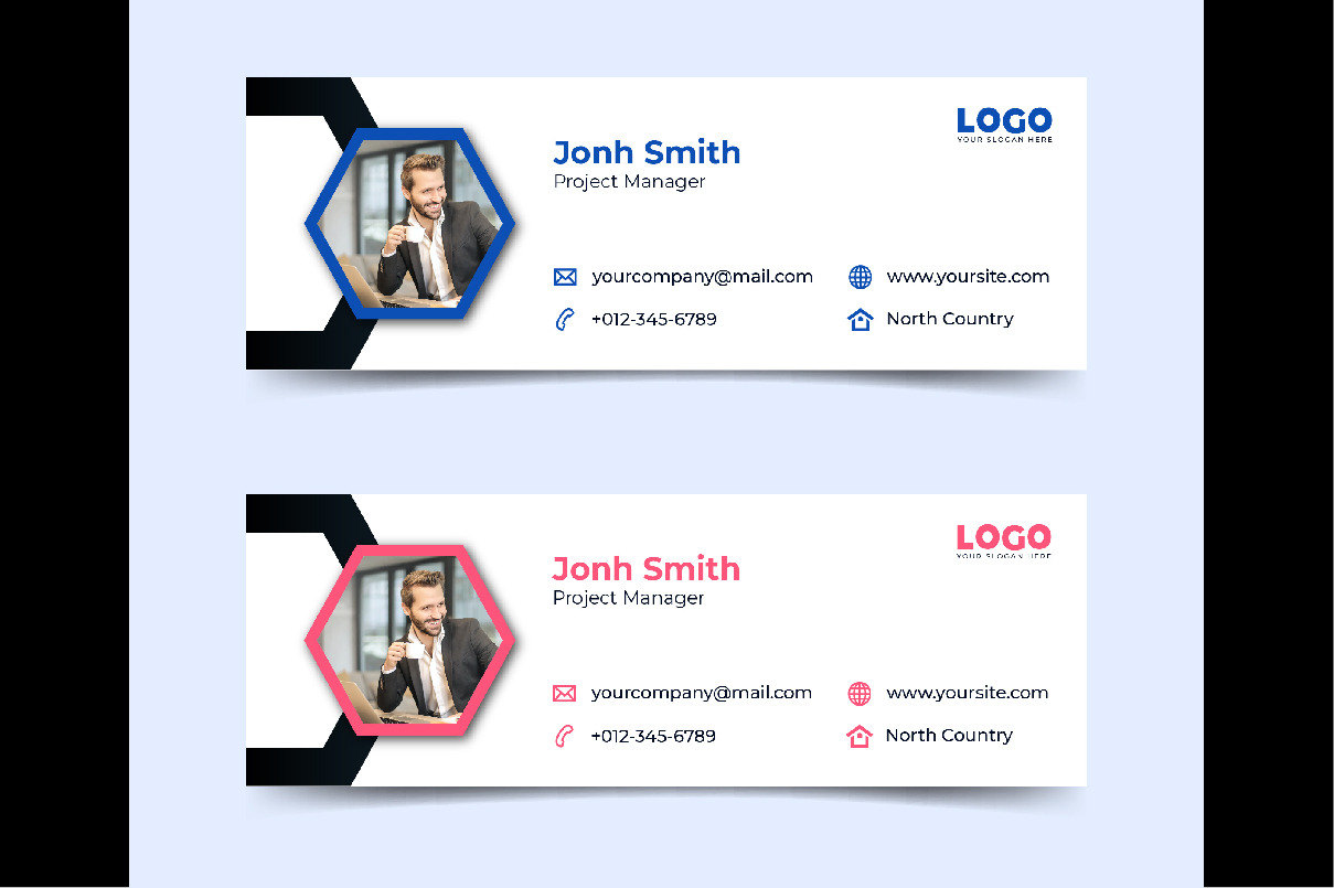 Modern Email Signature Templates, a Templates & Theme by BrightMart