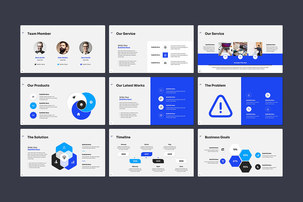Blue Pitch-Deck Presentation, a Presentation Template by CreativeSlides (Photo 3 of 6)