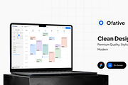 Ofative - Calendar Dashboard App, an UI Kit Template by cansaasstudio (Thumbnail 4 of 6)