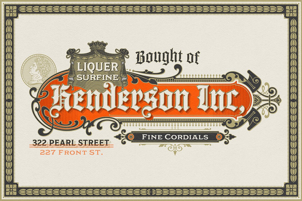 NS Philapost Fonts, a Blackletter Font by Novisouldado (Photo 5 of 9)