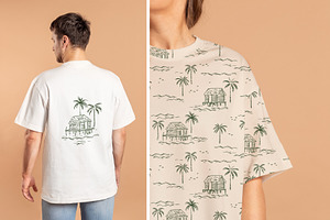 Palm Tree Set: Graphics & Patterns