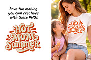 Hot Mom Summer Clipart Set - 16 PNG, a Decorative Illustration by InkyQueenArt (Thumbnail 2 of 6)