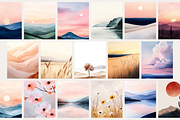 Minimalist Landscape Illustrations, a Background Graphic by TeaBerry (Thumbnail 3 of 5)