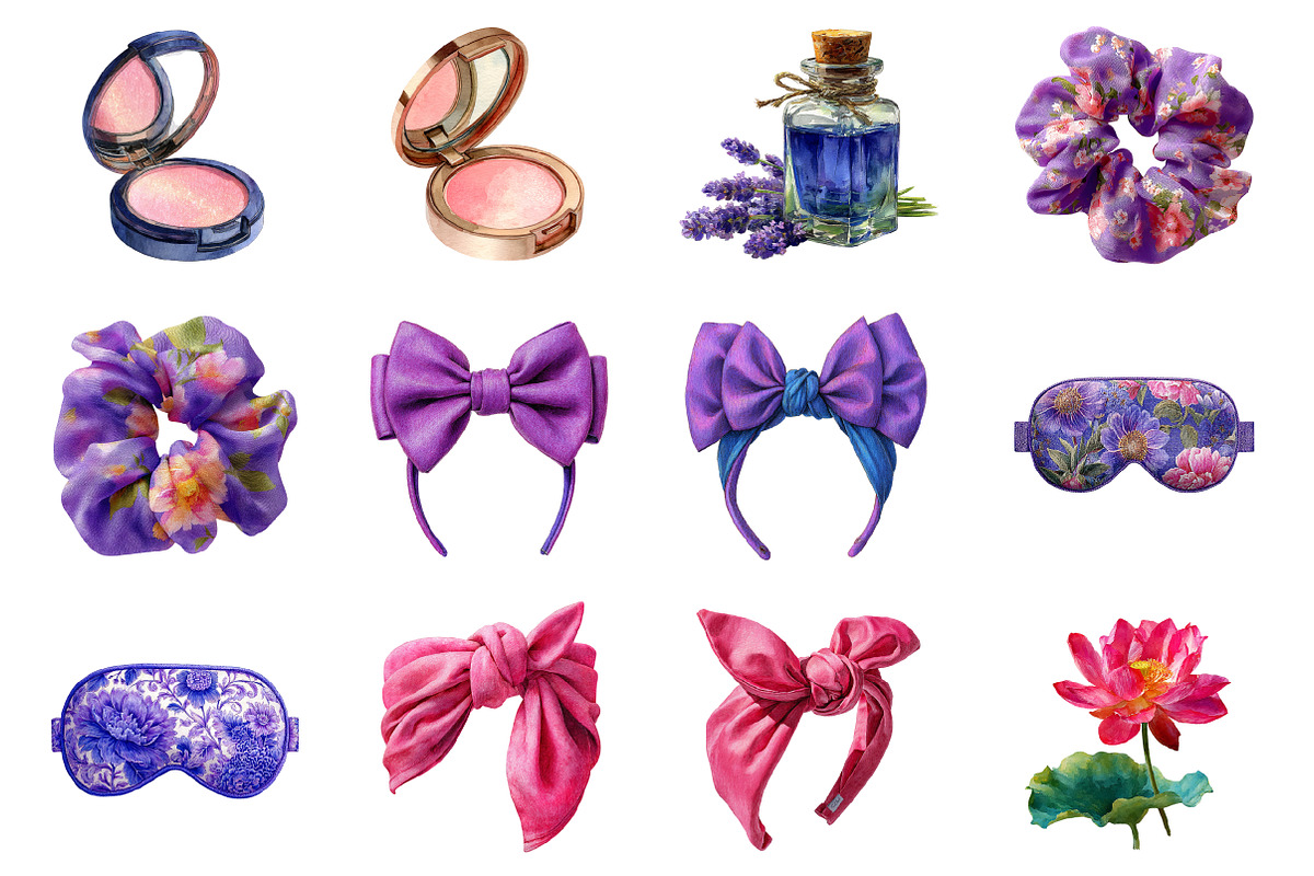 Watercolor Spa Day Clipart, an Illustration by Design Market (Photo 3 of 3)