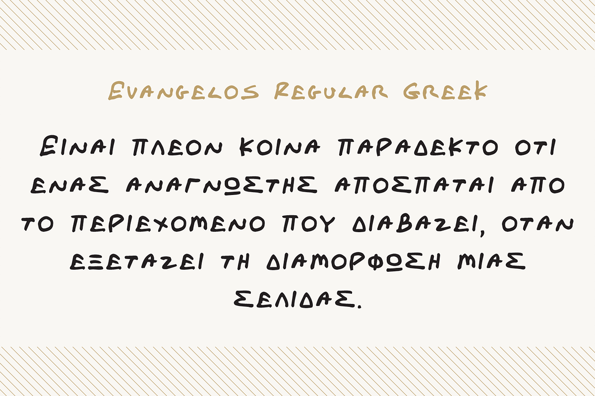 Evangelos, a Handwritten Font by TEKNIKE (Photo 5 of 6)