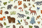 Woodland Alphabet, an Animal Illustration by GooseFrol (Thumbnail 6 of 10)