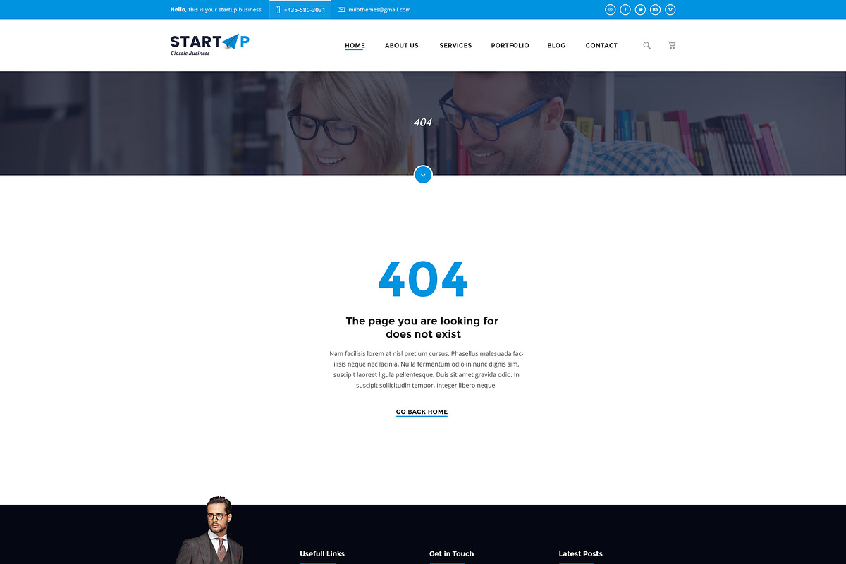 Startup | Basic Business PSD Website, a Websites & App Template by Milo Studio (Photo 12 of 13)