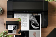 A4 Printer Mockup Printables PR-GR-3, a Household Mockup by Callistemon Creative (Thumbnail 5 of 9)