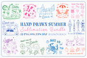 Hand Drawn Summer SVG Bundle, a Seasonal Illustration by LemonDesign (Thumbnail 1 of 14)